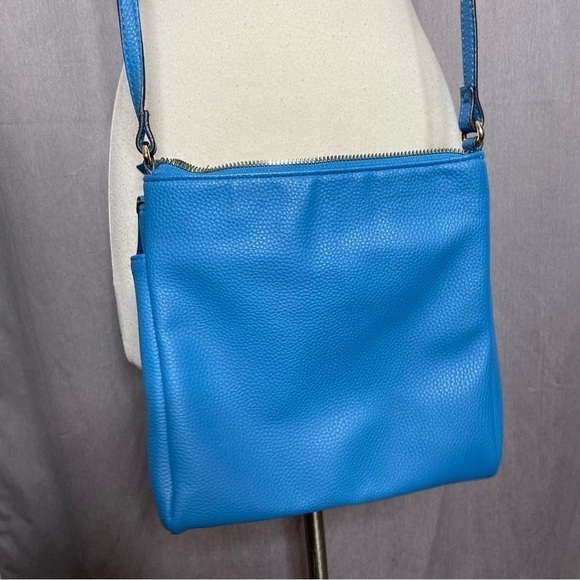 Nanette Lepore Massena Triple Compartment Blue Crossbody - Picture 4 of 7